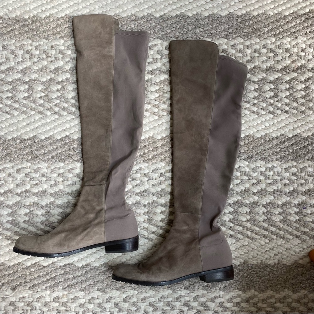 Stuart Weitzman 5050 Suede Over-The-Knee Boots EUC